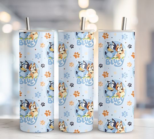 Discover BlueyDad Tumbler, BlueyDad Family Tumbler with Lid and Straw