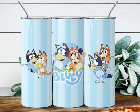 Discover BlueyDad Tumbler, BlueyDad Family Tumbler with Lid and Straw