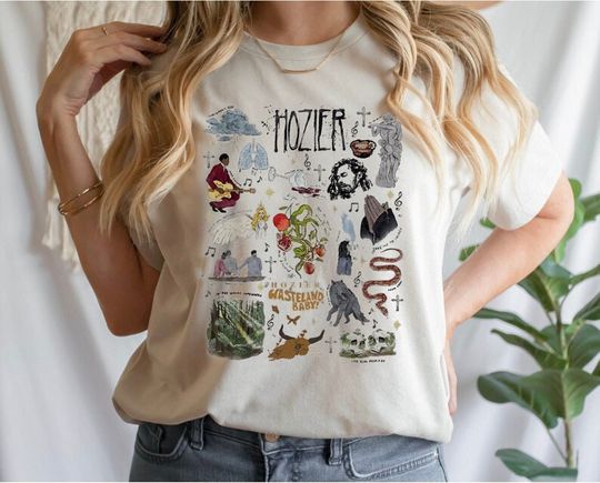 Discover Hozier Unreal Unearth Shirt, Vintage Unreal Unearth Tour Music 2024 Shirt