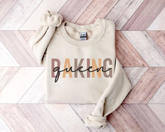 Discover Baking Queen Sweatshirt | Baking Hobby Baker Sweatshirt