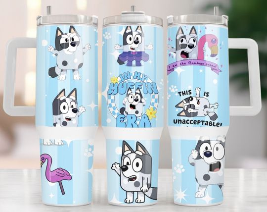 Discover BlueyDad Tumbler, BlueyDad Family Tumbler 40 oz with Handle