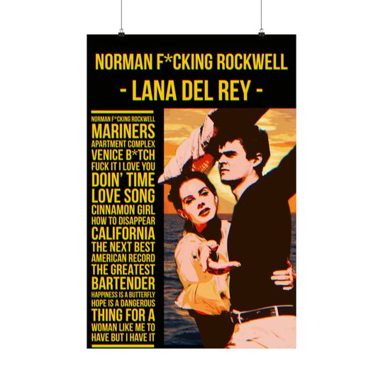 Discover Norman F*cking Rockwell Lana Del Rey Album Poster