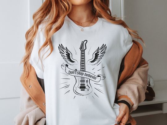 Discover Rock Band Tee, Concert Shirt, Journey Band Shirt, Guitar Shirt