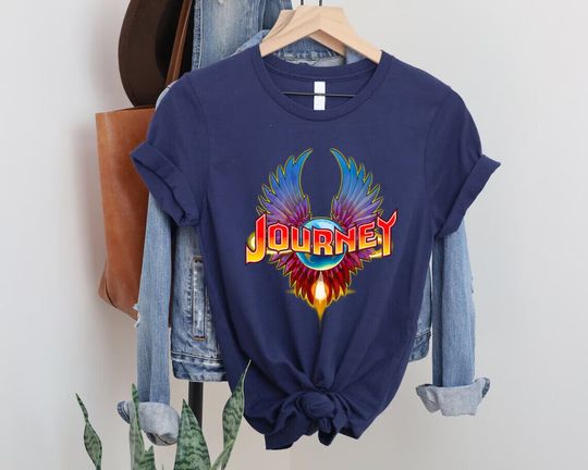 Discover Journey Rock Band T-shirt, Journey Vintage Concert Merch Tee Shirt