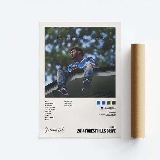 Discover J. Cole, 2014 Forest Hills Drive Poster