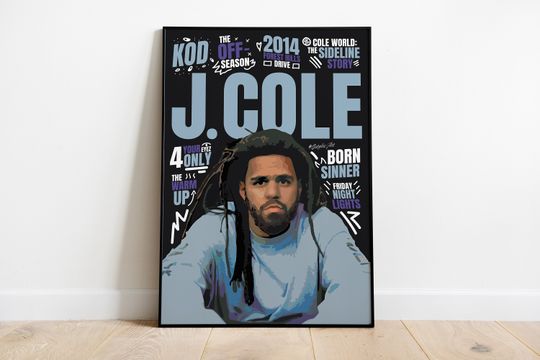 Discover J Cole / J Cole Poster - Hiphop Art