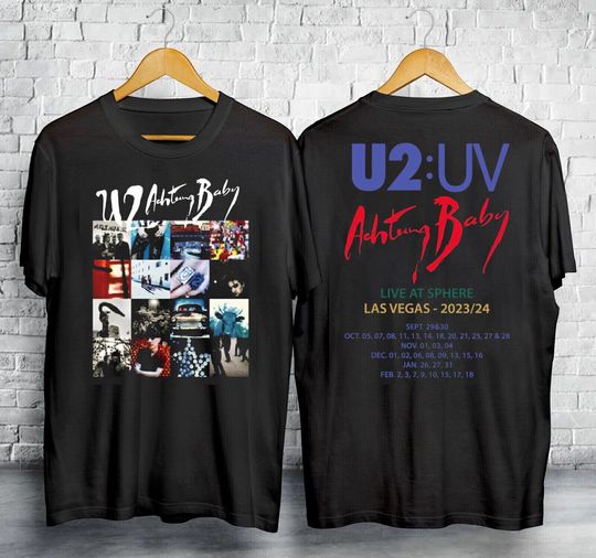 Discover SALE!! U2:UV Achtung Baby Live at Sphere 2023 & 2024 Tour Shirt