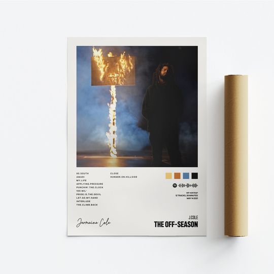 Discover J. Cole, The Off-Season Poster, Music Album Poster