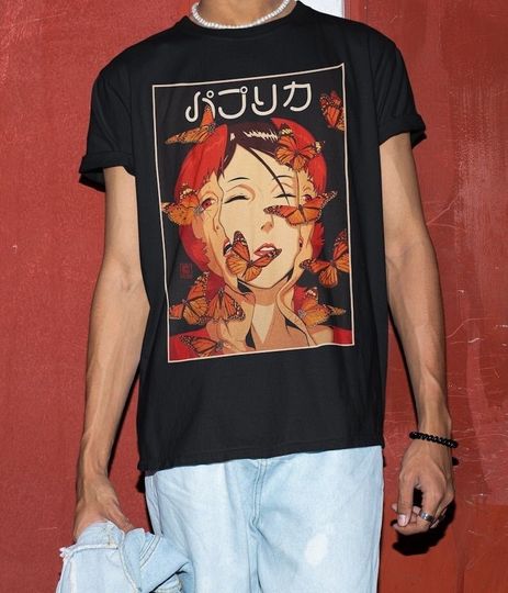 Discover Paprika Anime 90s Style Anime Otaku Butterfly Girl T-Shirt