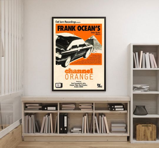 Discover Frank Ocean Channel Orange Poster, Frank Ocean Singer Poster