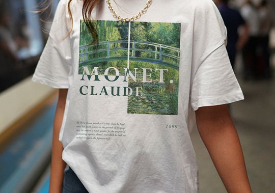 Discover Claude Monet T-Shirt, The Water-Lily Pond, Art T-Shirt