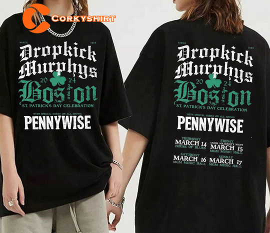 Discover Dropkick Murphys St Patricks Days Celebration 2024 Shirt A