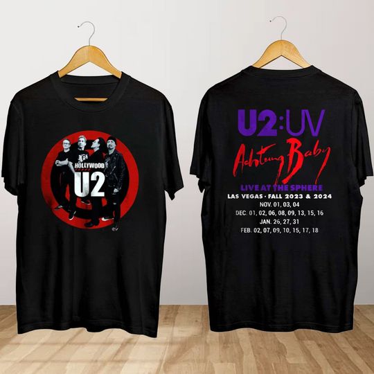 Discover U2 Achtung Baby Tour 2023 2024 T Shirt, U2 Concert Shirt