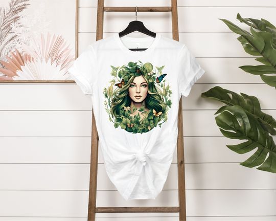 Discover Mother Nature Inspired Earth Goddess T-Shirt