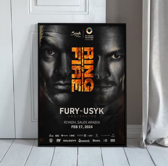 Discover Tyson Fury vs. Oleksandr Usyk 2024 Fight Poster