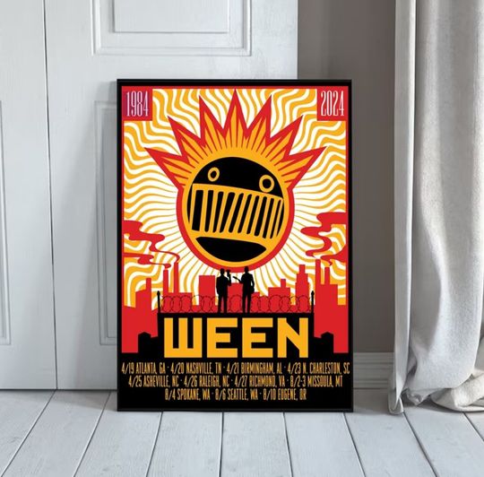 Discover 2024 Ween 40 Years Of Ween Tour Poster