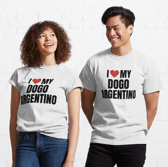 Discover I Love my Argentinian Dogo Unisex T-Shirt