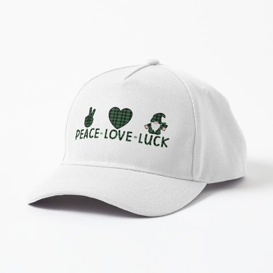 Discover St Patrick's Day  Peace love luck Cap