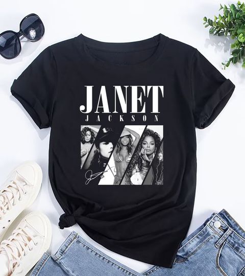Discover Janet Jackson Signature Shirt, 90s Vintage Janet Jackson Shirt