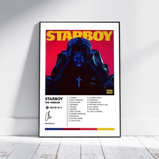 Discover Weeknds Starboy Album Poster