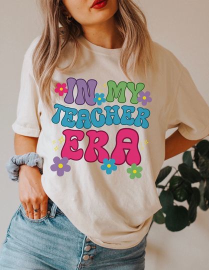 Discover In My Teacher Era  Unisex Garment-Dyed T-shirt