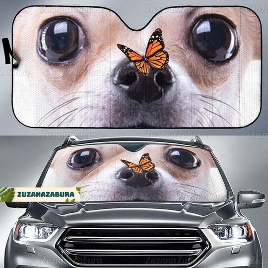 Discover Chihuahua Auto Sunshade and Car Decor