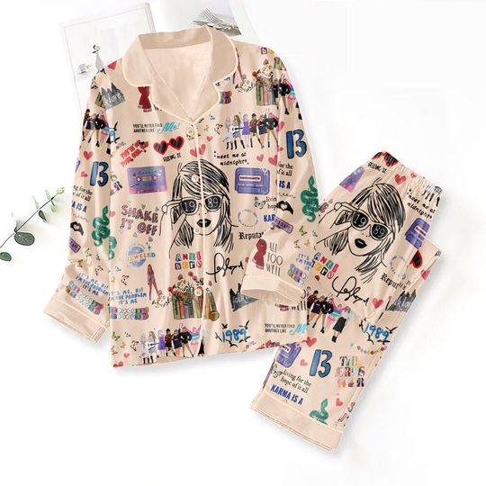 Discover Taylorr Swifts Pajamas Set , Taylorr Swifts version Pajamas Sets