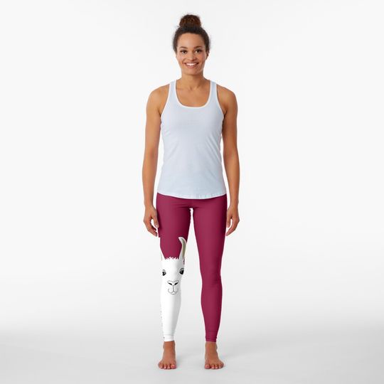 Discover LLAMA PORTRAIT Leggings