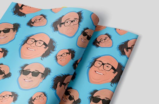 Discover x2 sheets Danny Devito Wrapping Paper - Birthday Thank You Leaving Any Occasion