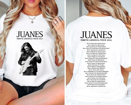 Discover Juanes North American 2024 Tour Shirt, Juanes Fan Shirt