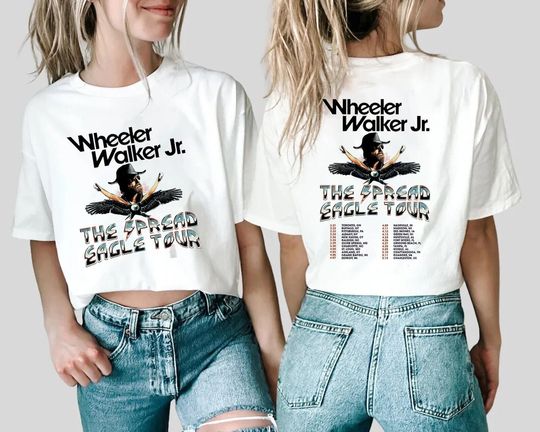 Discover Wheeler Walker, Jr. The Spread Eagle Tour 2024 Shirt, Fans Gift