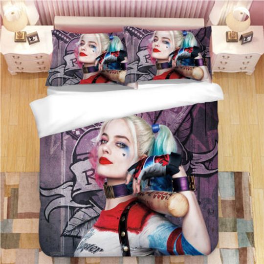 Discover Harley Quinn Bedding Set, Superhero Bedding