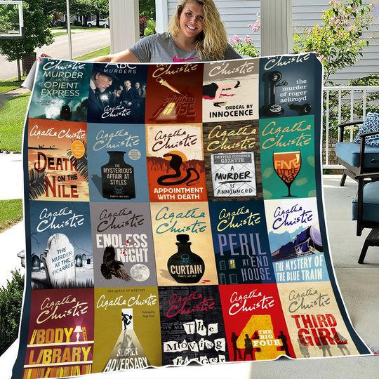Discover Agatha Christie Books All Season Fleece Blanket