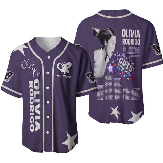 Discover Olivia Rodrigo Guts Baseball Jersey