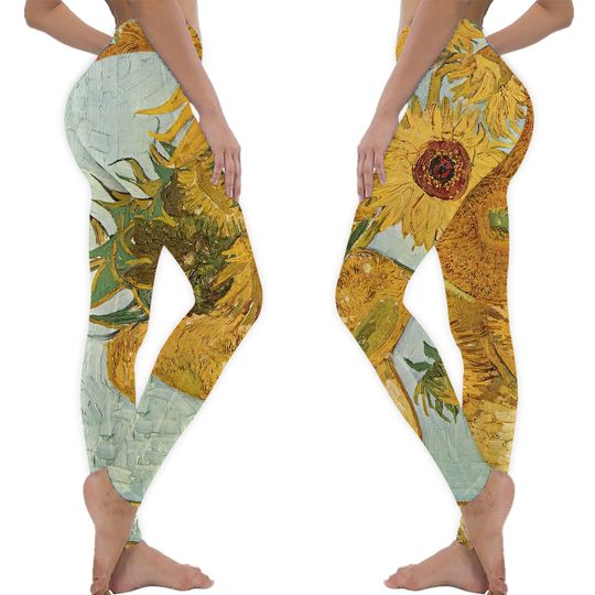 Discover Sunflowers Van Gogh Leggings