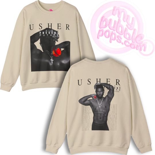 Discover Past, Present, Future TOUR (Usher 2024) Double Sided Sweatshirt