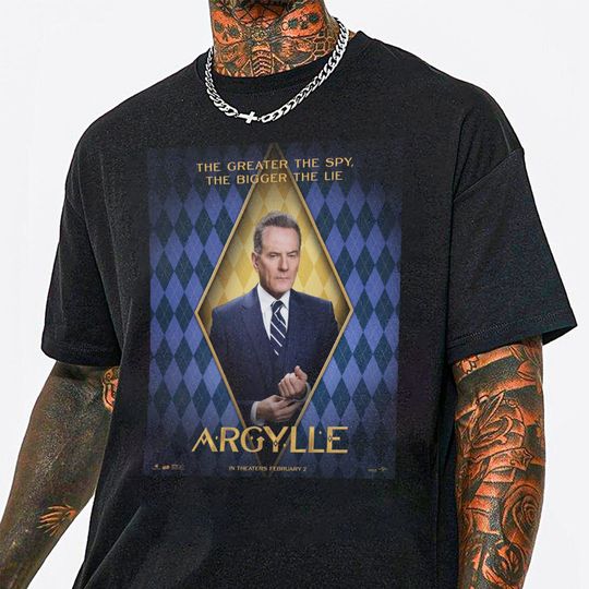Discover Bryan Cranston As TBA In Argylle Movie Poster Shirt