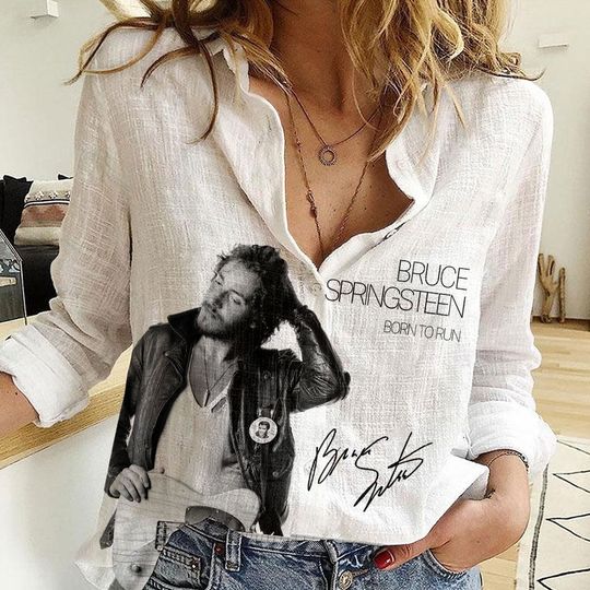 Discover Bruce Springsteen Women Casual Shirt, Bruce Springsteen Shirt