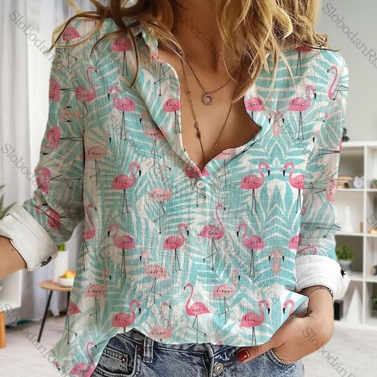 Discover Flamingo Casual Women's Shirt