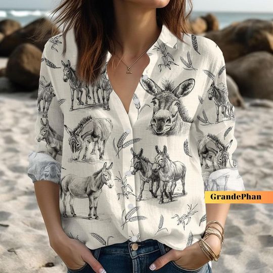 Discover Donkey Button Up Shirt