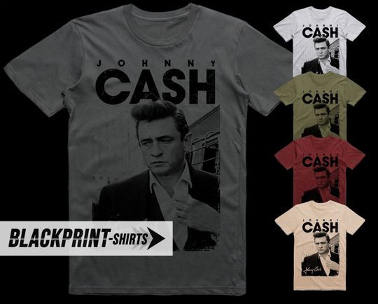 Discover Johnny Cash V4 T Shirt cotton Men's all sizes