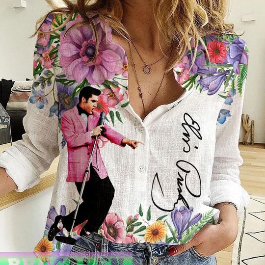 Discover Elvis Presley Linen Blouse