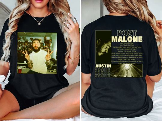 Discover Posty Autin Double Side Tee, Posty Concert Music 2024 Shirt