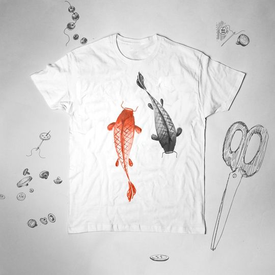 Discover Yin Yang Japanese Koi Fish T-Shirt for Koi Fish Lover