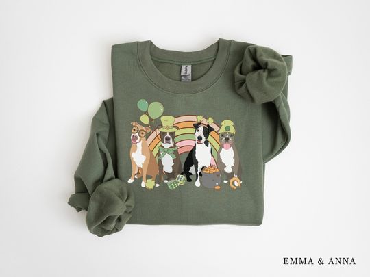 Discover Pitbull St. Patrick's Day Sweatshirt