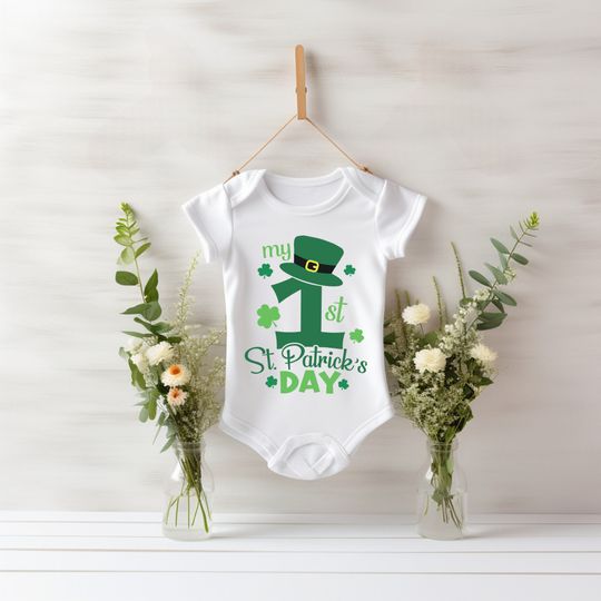 Discover My 1st St. Patrick's Day Cute Onesie