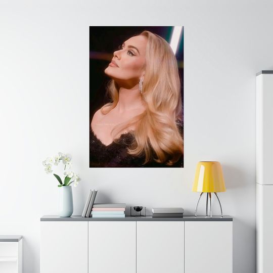 Discover Adele Portrait Poster, Gift for fan