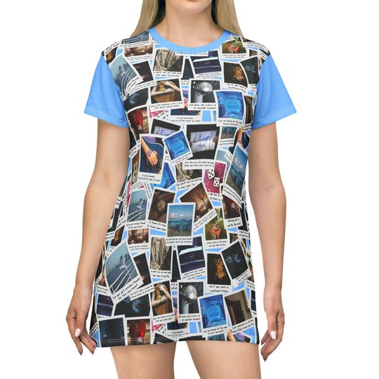 Discover Taylors Eras 1989 Polaroid T-Shirt Dress