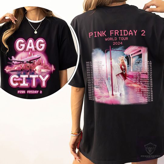 Discover Nicki Minaj Pink Friday 2 Tour Shirt, Gag City Shirt, Nicki Minaj World Tour