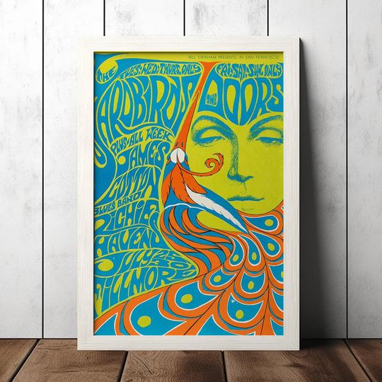 Discover The Doors 1967 Vintage Concert Poster